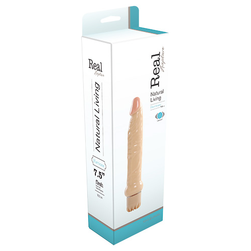 Реалистичный вибромассажёр REALISTIC VIBRATOR REAL RAPTURE HURRICANE - 18,5 см. - Toyz4lovers