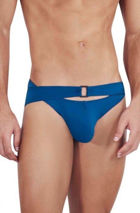 Синие мужские трусы-брифы с поясом Flashing Brief - Clever Masculine Underwear купить с доставкой