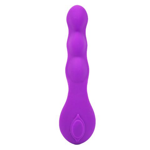 Фиолетовый вибратор UltraZone Paradise 9X Silicone Vibrator - 17,7 см. - Topco Sales