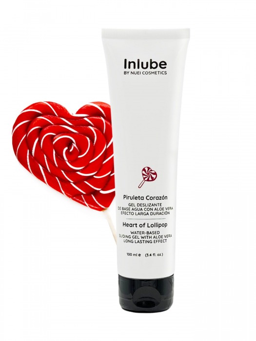 Смазка на водной основе Nuei Inlube Lollipop с алоэ вера и ароматом леденцов - 100 мл. - Nuei cosmetics - купить с доставкой в Краснодаре