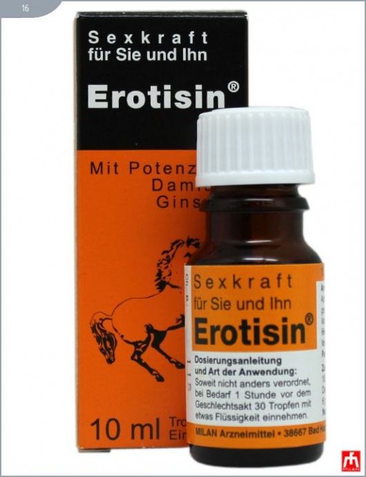 Средство для повышения сексуальной энергии EROTISIN - 10 мл. - Milan Arzneimittel GmbH - купить с доставкой в Краснодаре