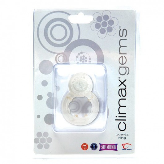 Эрекционное кольцо с вибрацией Climax Gems Quartz Ring - Topco Sales - в Краснодаре купить с доставкой
