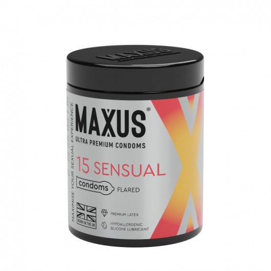 Анатомические презервативы MAXUS Sensual - 15 шт. - Maxus - купить с доставкой в Краснодаре