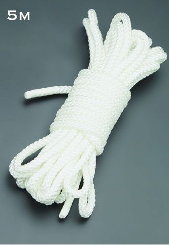 Белая шелковистая веревка для связывания - 5 м. - Sitabella - купить с доставкой в Краснодаре