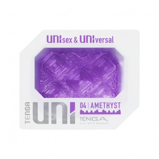 Фиолетовый мастурбатор-стимулятор Tenga Uni Amethyst - Tenga - в Краснодаре купить с доставкой