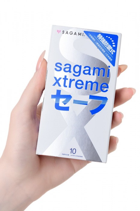 Презервативы Sagami Xtreme Ultrasafe с двойным количеством смазки - 10 шт. - Sagami - купить с доставкой в Краснодаре