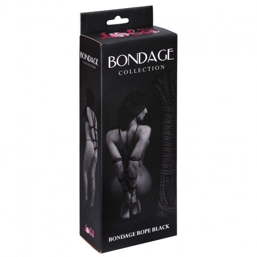 Черная веревка Bondage Collection Black - 9 м. - Lola Games - купить с доставкой в Краснодаре