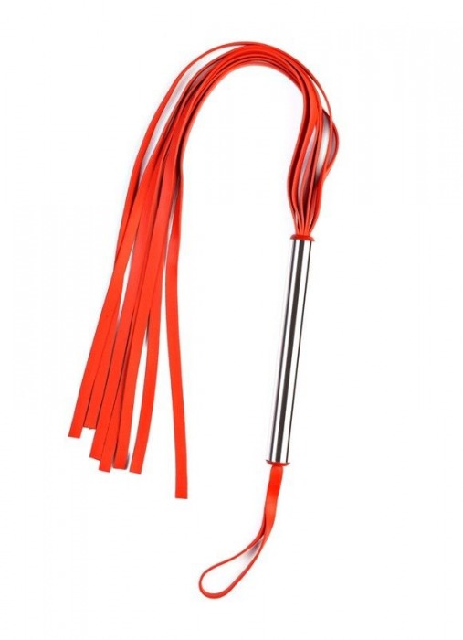 Красная плеть с металлической ручкой - Sitabella - купить с доставкой в Краснодаре