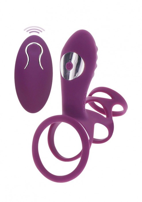 Фиолетовая эрекционная вибронасадка Halo Halo C-Ring Sleeve - Toy Joy - в Краснодаре купить с доставкой