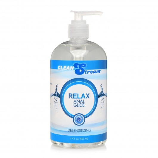 Анальный лубрикант на водной основе Relax Desensitizing Anal Lube - 503 мл. - XR Brands - купить с доставкой в Краснодаре