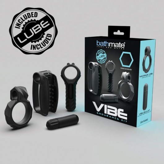Набор Bathmate Vibe Endurance Kit: 2 эрекционных кольца, вибропуля, мастурбатор - Bathmate купить в Краснодаре с доставкой в Orgasmix.ru Набор Bathmate Vibe Endurance Kit: 2 эрекционных кольца, вибропуля, мастурбатор - Bathmate