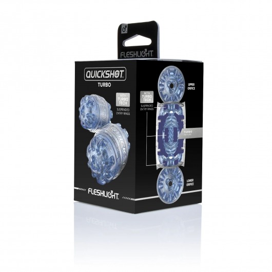Мастурбатор Fleshlight Quickshot Turbo Blue Ice - Fleshlight - в Краснодаре купить с доставкой