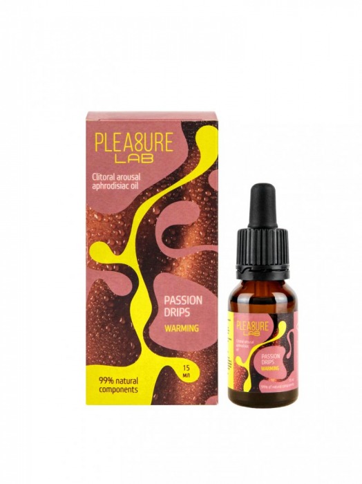 Капли с согревающим эффектом Passion Drips Warming - 15 мл. - Pleasure Lab - купить с доставкой в Краснодаре