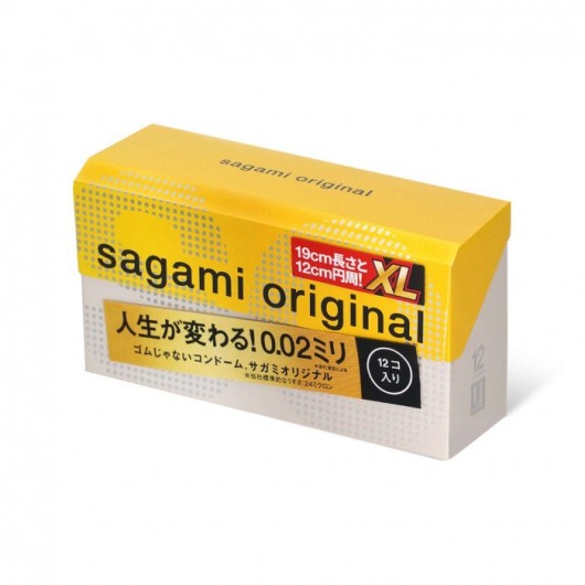 Презервативы увеличенного размера Sagami Original 0.02 XL-size - 12 шт. - Sagami - купить с доставкой в Краснодаре