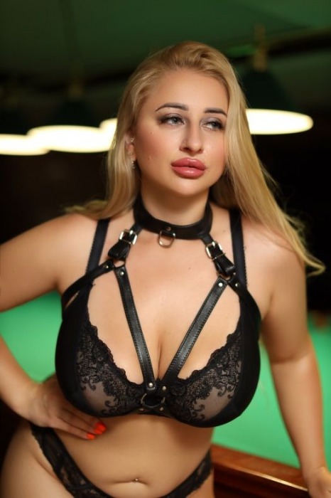 Черная кожаная сбруя с ошейником plus size из нежной кожи - БДСМ Арсенал - купить с доставкой в Краснодаре