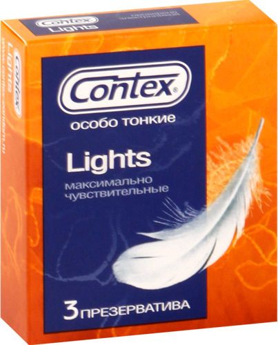 Особо тонкие презервативы Contex Lights - 3 шт. - Contex - купить с доставкой в Краснодаре