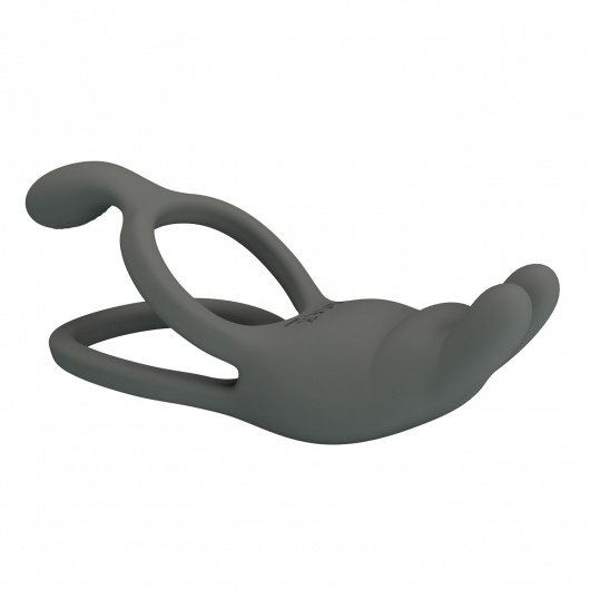 Серое эрекционное виброкольцо Dwayne - Baile - в Краснодаре купить с доставкой