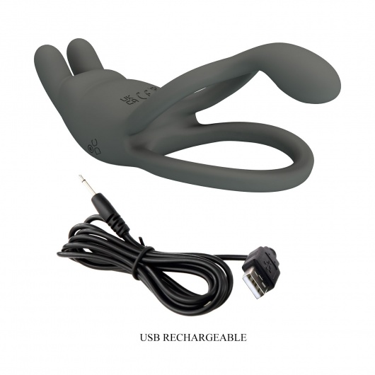 Серое эрекционное виброкольцо Dwayne - Baile - в Краснодаре купить с доставкой