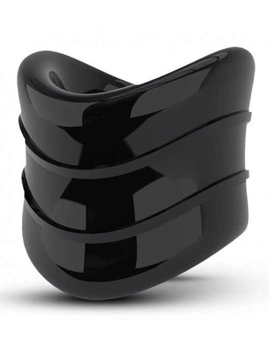 Черное эрекционное кольцо на мошонку Beef Ball Stretcher Snug X Long - Blush Novelties - в Краснодаре купить с доставкой