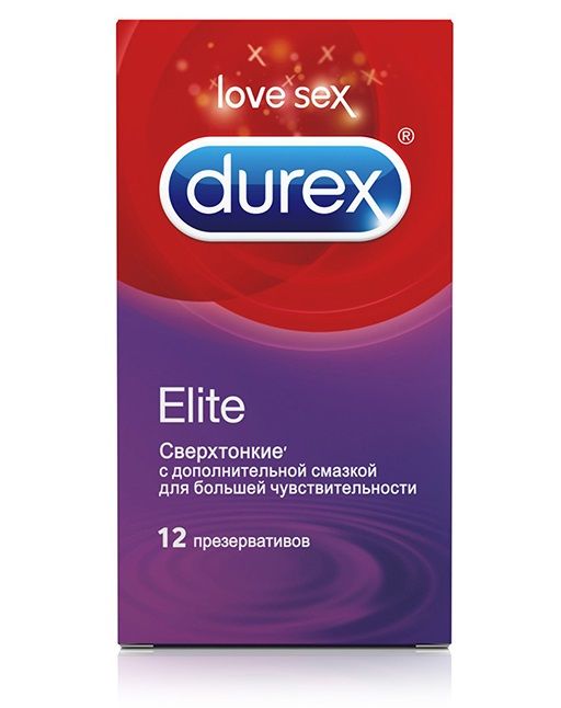 Сверхтонкие презервативы Durex Elite - 12 шт. - Durex - купить с доставкой в Краснодаре