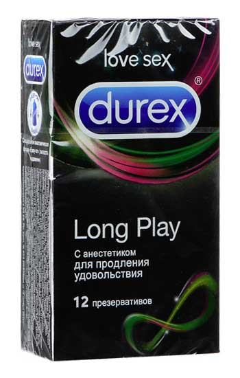 Презервативы для продления удовольствия Durex Long Play - 12 шт. - Durex - купить с доставкой в Краснодаре