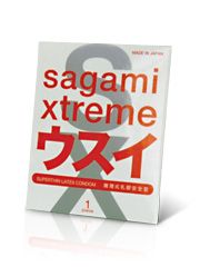 Ультратонкий презерватив Sagami Xtreme SUPERTHIN - 1 шт. - Sagami - купить с доставкой в Краснодаре