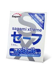 Презерватив Sagami Xtreme Ultrasafe с двойным количеством смазки - 1 шт. - Sagami - купить с доставкой в Краснодаре