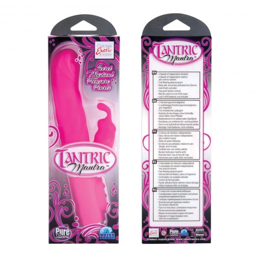 Розовый вибромассажер Tantric Mantra - 24 см. - California Exotic Novelties
