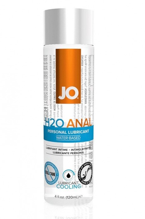 Анальный охлаждающий и обезболивающий лубрикант на водной основе JO Anal H2O COOLING - 120 мл. - System JO - купить с доставкой в Краснодаре