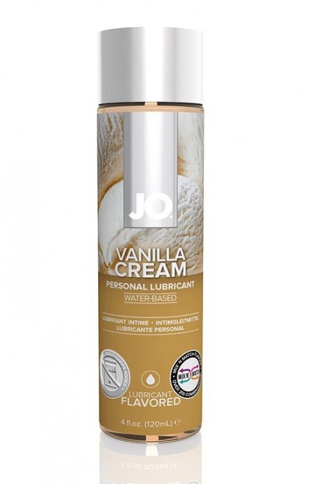 Лубрикант на водной основе с ароматом ванили JO Flavored Vanilla H2O - 120 мл. - System JO - купить с доставкой в Краснодаре