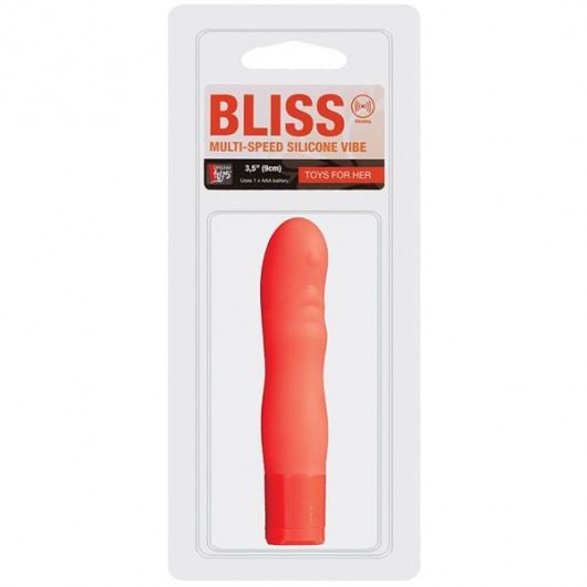Оранжевый мини-вибратор Neon Bliss - 9 см. - Dream Toys