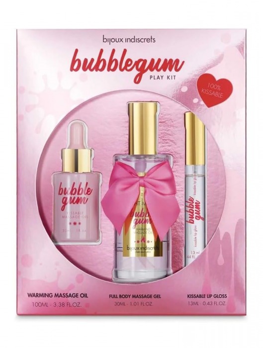 Набор средств для массажа и ласк Bubblegum Play Kit - Bijoux Indiscrets - купить с доставкой в Краснодаре