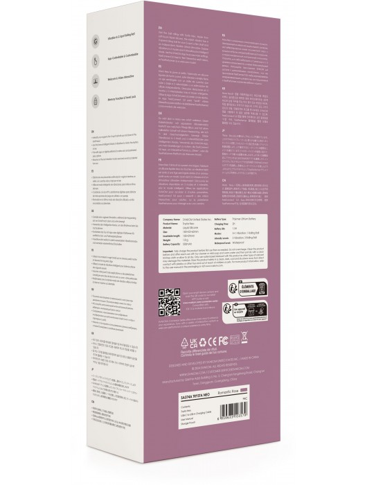 Сиреневый интерактивный вибратор-кролик Trysta Neo с шариком для зоны G - 18,4 см. - Svakom