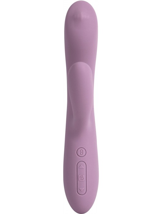 Сиреневый интерактивный вибратор-кролик Trysta Neo с шариком для зоны G - 18,4 см. - Svakom
