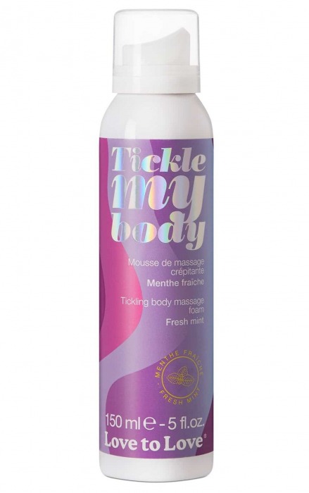 Массажная хрустящая пенка Tickle My Body Fresh Mint с ароматом мяты - 150 мл. - Love to Love - купить с доставкой в Краснодаре