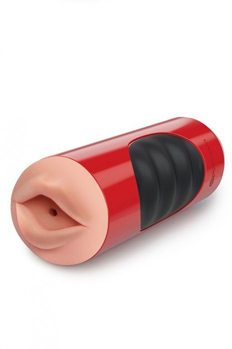 Мастурбатор-ротик с вибрацией Extreme Toyz Mega Grip Vibrating Stroker Mouth - Pipedream - в Краснодаре купить с доставкой