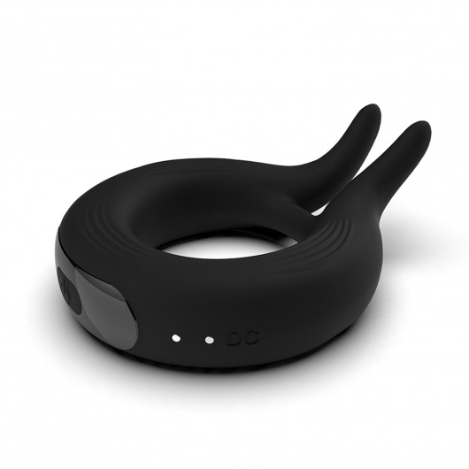 Черное эрекционное кольцо Marry Me Rechargeable Vibrating Cockring - Adrien Lastic - в Краснодаре купить с доставкой