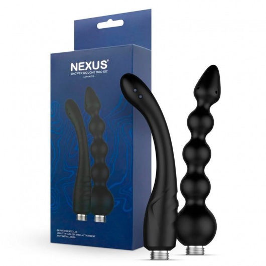 Набор из 2 насадок для анального душа Shower Douche Duo Kit - Nexus Range - купить с доставкой в Краснодаре