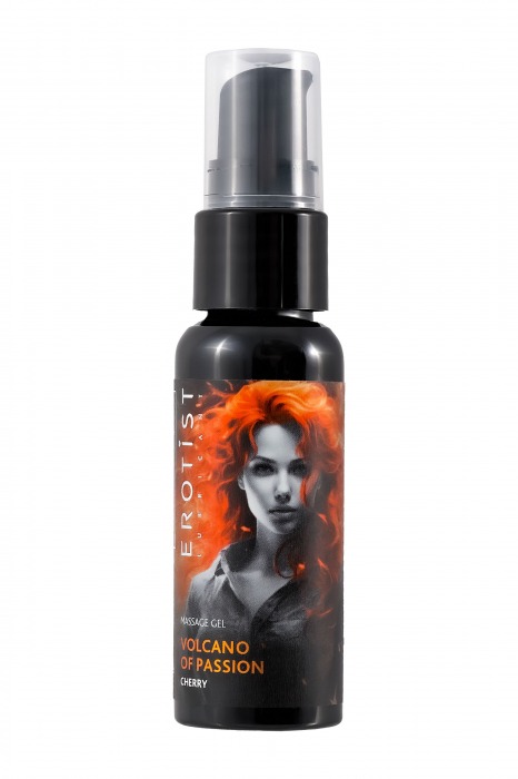Гель с эффектом вибрации Volcano Of Passion со вкусом вишни - 25 мл. - Erotist Lubricants - купить с доставкой в Краснодаре