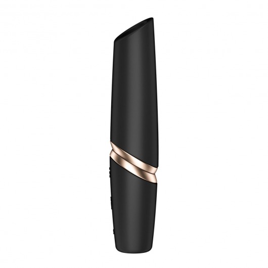Черный вакуумный стимулятор Perfect Kiss - Satisfyer