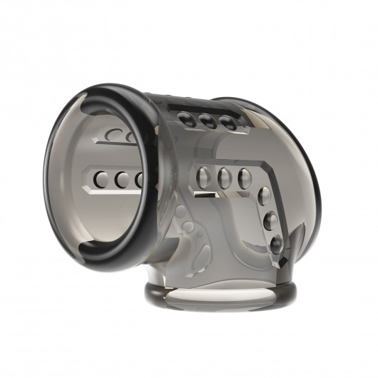 Дымчатая насадка на пенис и мошонку - Baile - в Краснодаре купить с доставкой