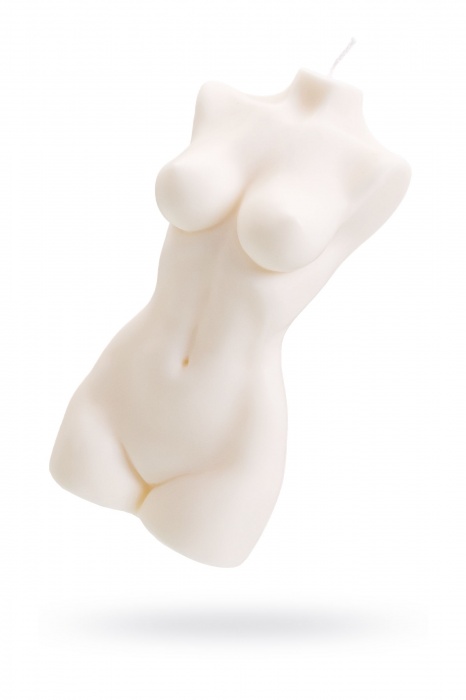 Белая интерьерная свеча в форме женского торса - 850 гр. - Pecado - купить с доставкой в Краснодаре
