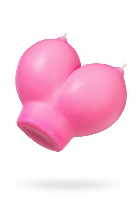 Розовая свеча «Сиськи» - 150 гр. - Pecado - купить с доставкой в Краснодаре