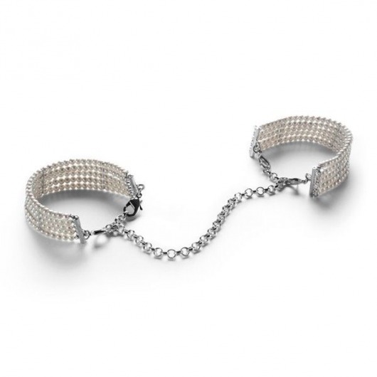 Дизайнерские наручники Plaisir Nacre Bijoux - Bijoux Indiscrets - купить с доставкой в Краснодаре