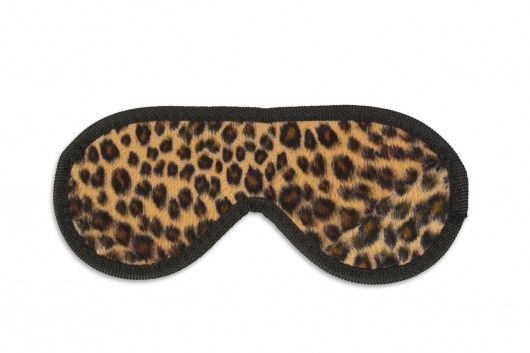 Закрытая маска леопардовой расцветки - Пикантные штучки - купить с доставкой в Краснодаре