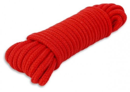 Красная веревка для связывания - 10 м. - Пикантные штучки - купить с доставкой в Краснодаре