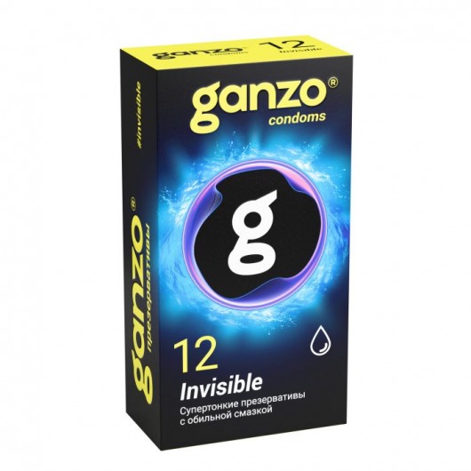 Супертонкие презервативы Ganzo Invisible - 12 шт. - Ganzo - купить с доставкой в Краснодаре