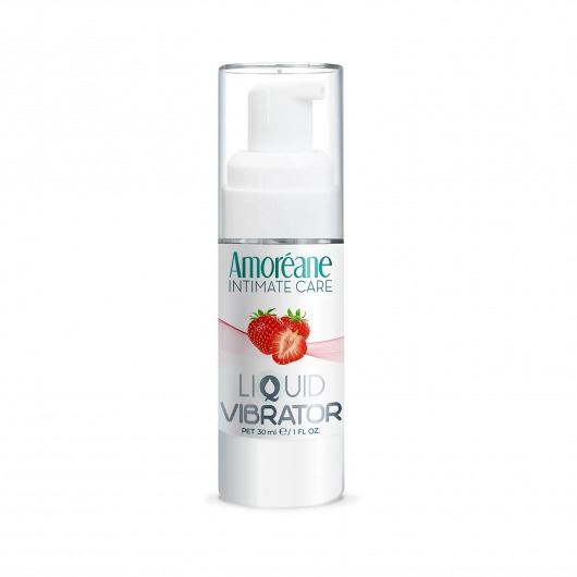 Жидкий вибратор со вкусом клубники Amoreane Strawberry - 30 мл. - Amoreane - купить с доставкой в Краснодаре