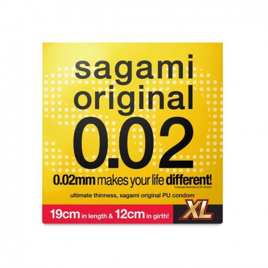 Презерватив увеличенного размера Sagami Original 0.02 XL-size - 1 шт. - Sagami - купить с доставкой в Краснодаре