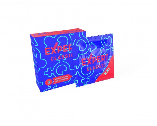 Презервативы увеличенного размера Expert Classic XXL - 3 шт. - Expert - купить с доставкой в Краснодаре